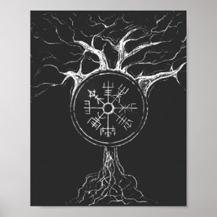 Vegvisir Livets träd Poster