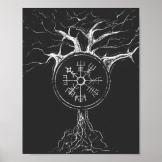 Vegvisir Livets träd Poster