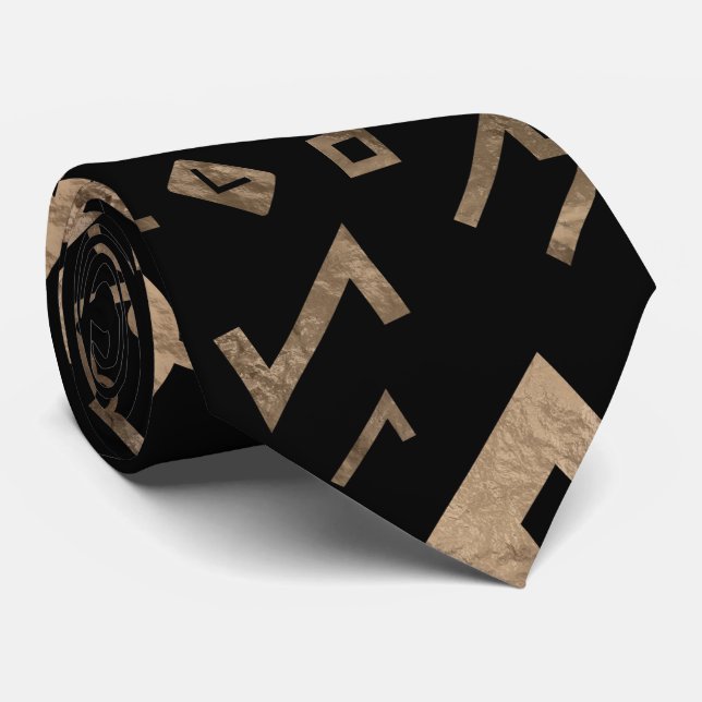 Vegvisir livets träd Yggdrasil och runor Slips (Rullad)