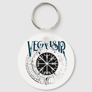 Vegvisir nordiska patfinderkompass nyckelring