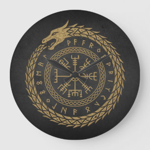 Vegvisir Norrsk runslingdesign Stor Klocka