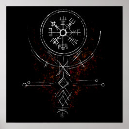 Vegvisir Norse Compass Poster