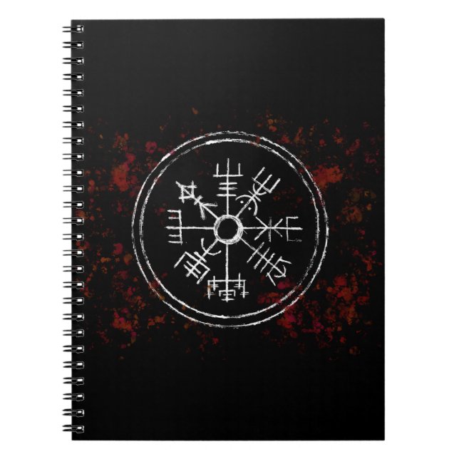 Vegvisir Norse Viking Compass bärbar dator Anteckningsbok (Framsidan)