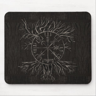 Vegvisir och livets träd Yggdrasil Musmatta