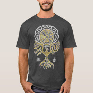 Vegvisir och Phoenix fågel T Shirt
