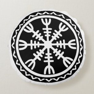 Vegvisir Protection Compass Pillow Rund Kudde