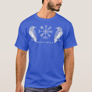 Vegvisir Ravens Odins Hugin och Munin T Shirt