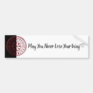 Vegvisir (Reddisch) Bumper Sticker Bildekal