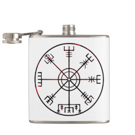 Vegvisir Runic-kompass Fickplunta