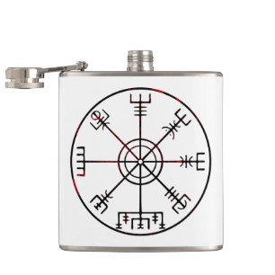 Vegvisir Runic-kompass Fickplunta
