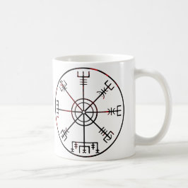 Vegvisir Runic-kompass Kaffemugg