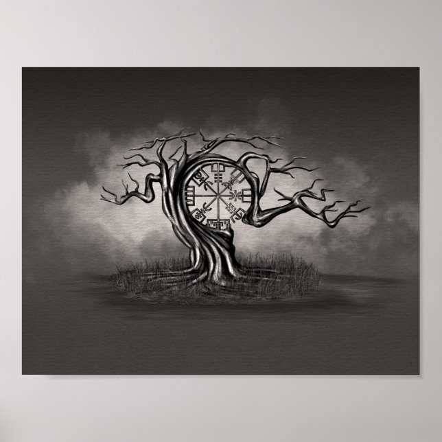 Vegvisir Träd Poster (Framsidan)