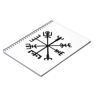 Vegvísir (Viking Compass) Anteckningsbok Med Spiral
