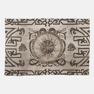 Vegvisir - Viking Compass-ornament Kökshandduk