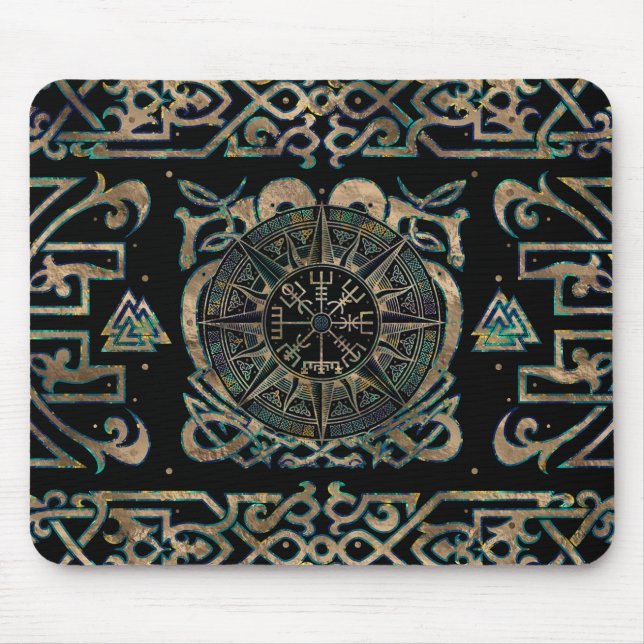 Vegvisir - Viking Compass-ornament Musmatta (Framsidan)