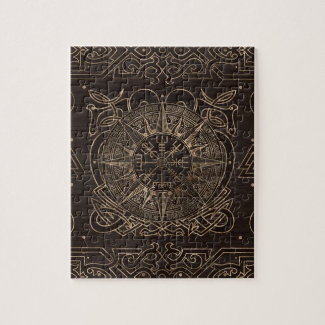 Vegvisir - Viking Compass-ornament Pussel (Vertikal)