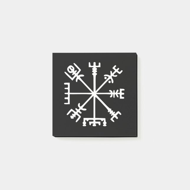 Vegvísir (Viking Compass) Post-it Block (Framsida)
