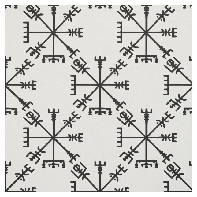 Vegvísir (Viking Compass) Tyg (Provkarta)