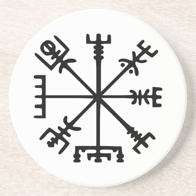 Vegvísir (Viking Compass) Underlägg (Framsidan)
