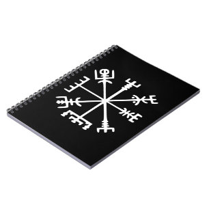Vegvísir (Viking kompass) Anteckningsbok Med Spiral