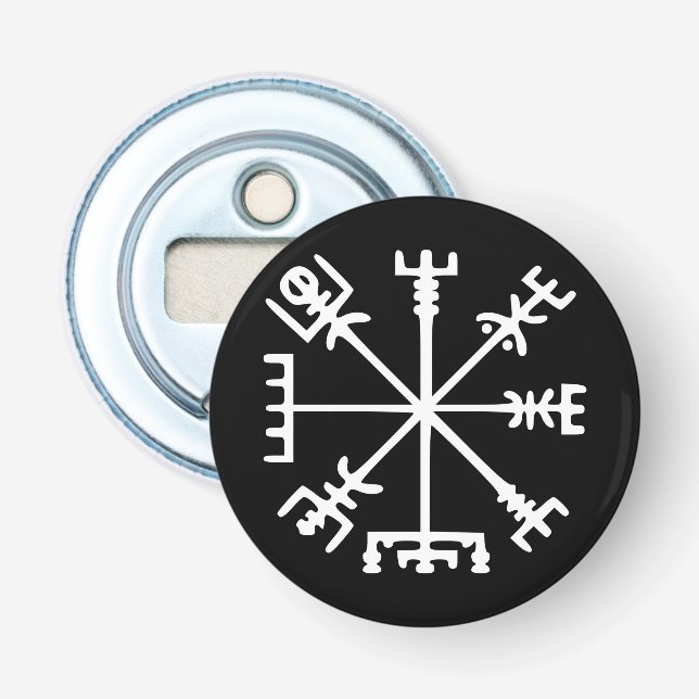 Vegvísir (Viking kompass) Flasköppnare (Framsidan)