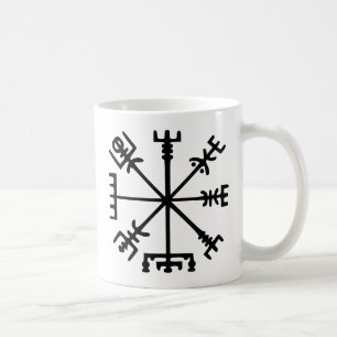 Vegvísir (Viking kompass) Kaffemugg