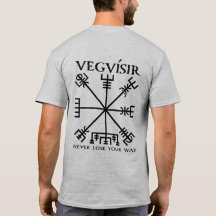 Vegvisir "Viking kompass" (svarten)