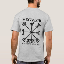 Vegvisir "Viking kompass" (svarten) Tee