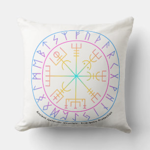 Vegvisir Viking Kompass Symbol Design  Kudde