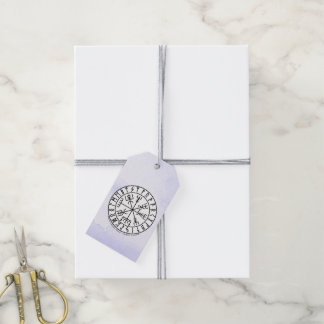 Vegvisir Viking Kompass Symbol Design Presentetikett