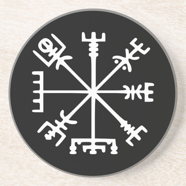 Vegvísir (Viking kompass) Underlägg (Framsidan)