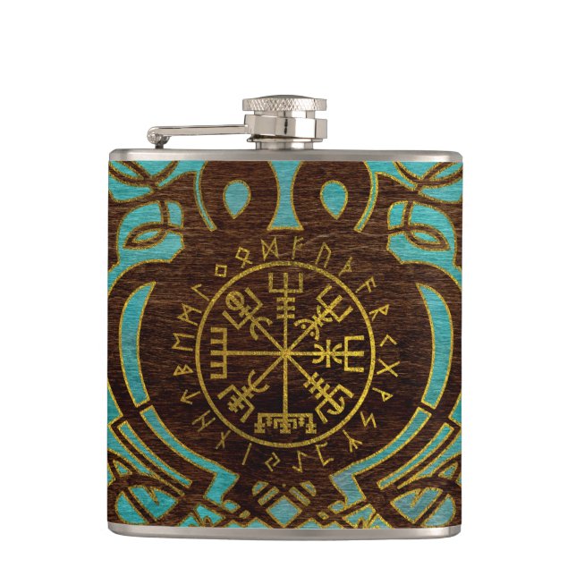 Vegvisir - Viking navigeringkompass Fickplunta (Framsidan)