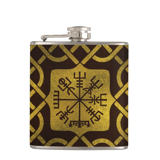 Vegvisir - Viking navigeringkompass Fickplunta (Framsidan)