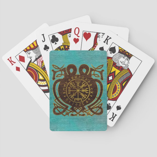 Vegvisir - Viking navigeringkompass Kortlek (Baksidan)