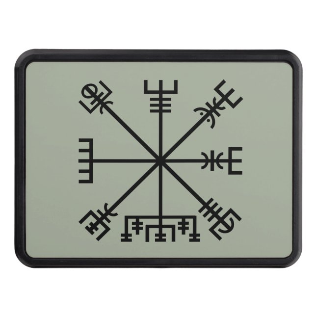 Vegvisir Viking Symbol Dragkroksskydd (Framsidan)