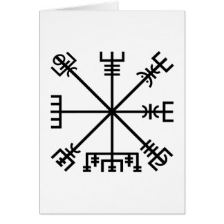 Vegvisir Viking Symbol Hälsningskort