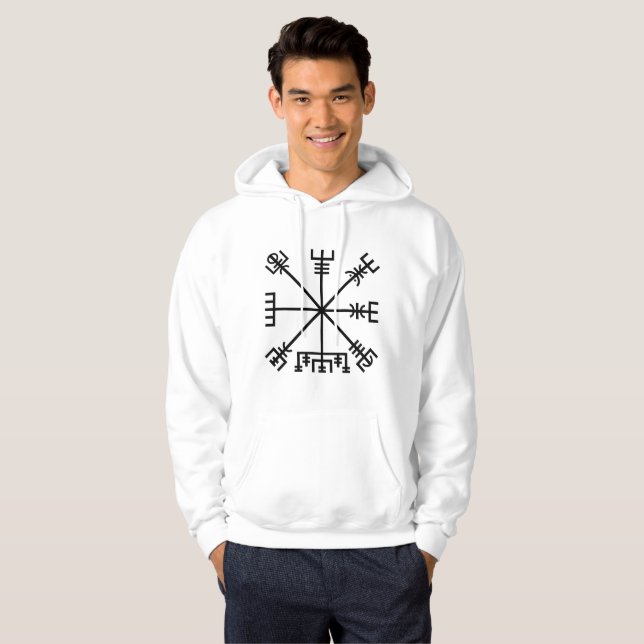Vegvisir Viking Symbol Hoodie (Hel framsida)
