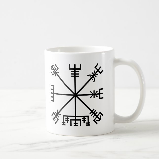 Vegvisir Viking Symbol Kaffemugg (Höger)