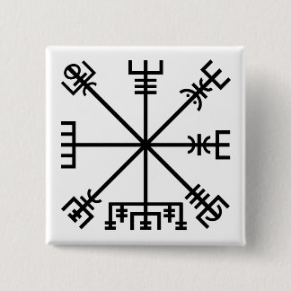 Vegvisir Viking Symbol Knapp