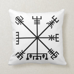 Vegvisir Viking Symbol Kudde