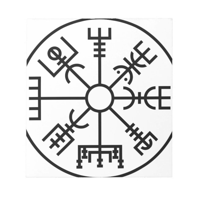 vegvisir Viking Symbol Norse Shield Odin Anteckningsblock (Framsida)