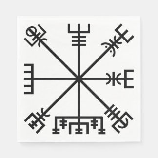 Vegvisir Viking Symbol Pappersservett