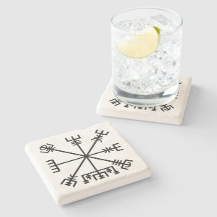 Vegvisir Viking Symbol Stenunderlägg