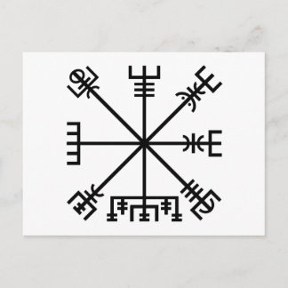 Vegvisir Viking Symbol Vykort