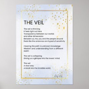 Veil - Awakening Empowerment Dikt Poetry Poster