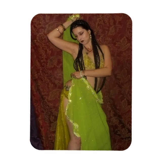 Veil Belly Dancer Photo Magnet (Vertikal)