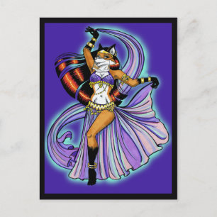 Veil Dancer Postcard Vykort