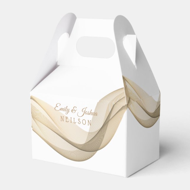 Veil Favor Box Temple Bröllop Presentaskar (Framsidan Sidan)