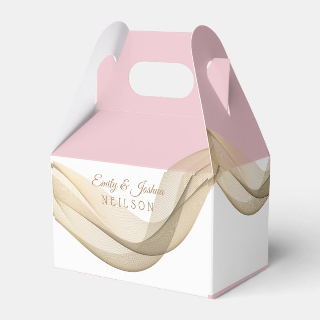 Veil Favor Box Temple Bröllop Presentaskar (Framsidan Sidan)