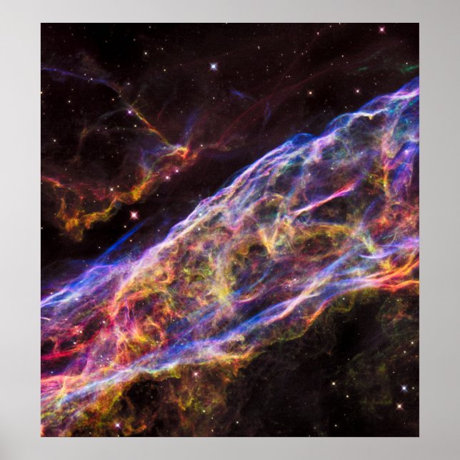 Veil Nebula Supernova Remnant Poster (Framsidan)